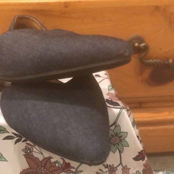 Denim navy blue flats size 6 - Picture 4 of 6
